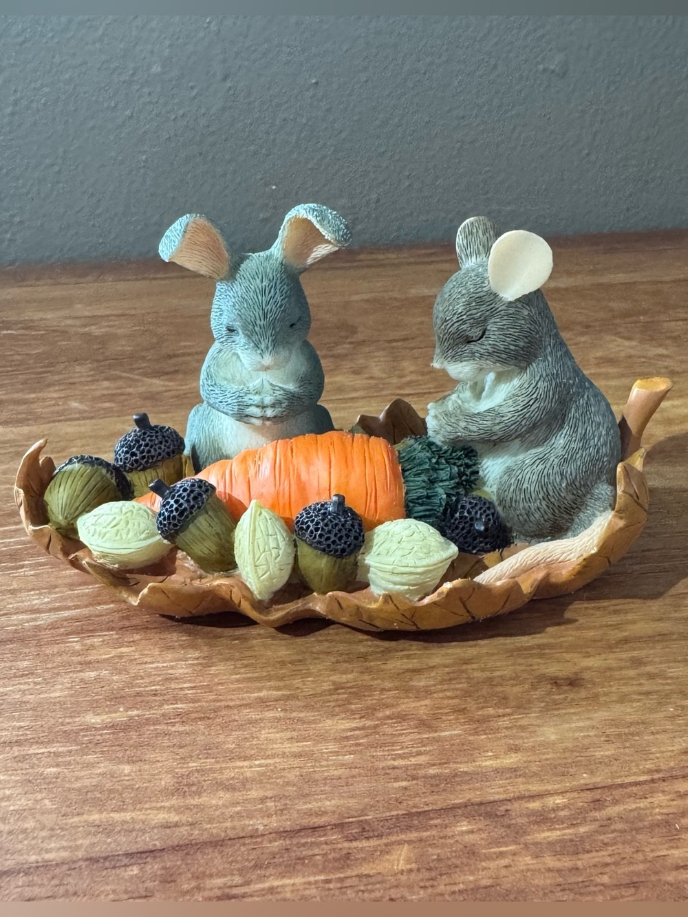 Charming Tails “Giving Thanks” Fall Autumn Holiday Figurine Keepsake